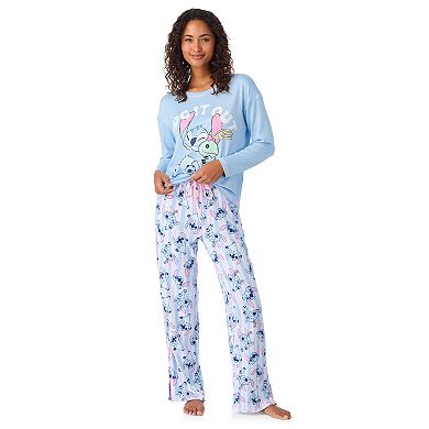 Women's Disney's Lilo & Stitch Long Sleeve Pajama Top & Pajama Bottoms Set