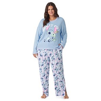 Plus Size Disney's Lilo & Stitch Long Sleeve Pajama Top & Pajama Pants Set