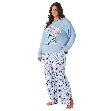 Plus Size Disney's Lilo & Stitch Long Sleeve Pajama Top & Pajama Pants Set
