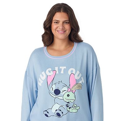 Plus Size Disney's Lilo & Stitch Long Sleeve Pajama Top & Pajama Pants Set