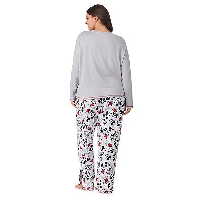 Plus Size Disney's Mickey Mouse Long Sleeve Pajama Top & Pajama Pants Set