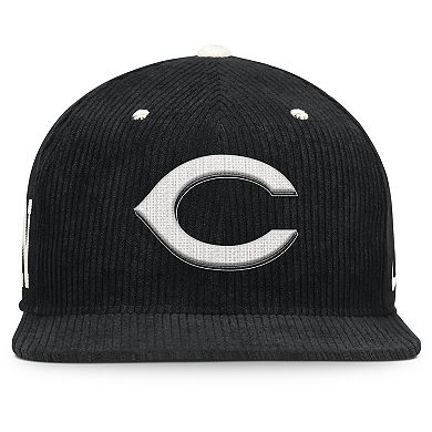 Men's Nike Black Cincinnati Reds Pro Corduroy Structured Snapback Hat