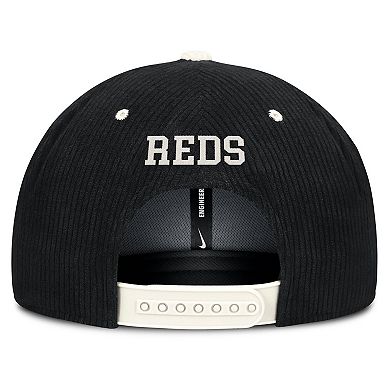 Men's Nike Black Cincinnati Reds Pro Corduroy Structured Snapback Hat