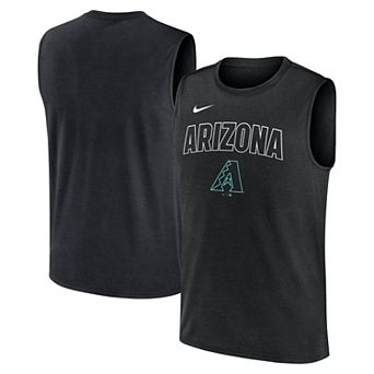 Men's Nike Black Arizona Diamondbacks Knockout Performance Muscle Tank Top