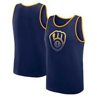 Men's Navy Milwaukee Brewers Unmatched Success Tank Top