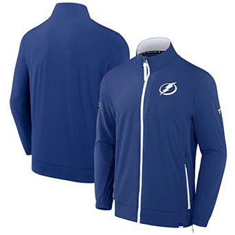 Men's Fanatics Blue Tampa Bay Lightning Authentic Pro Rink Coaches Full-Zip Jacket