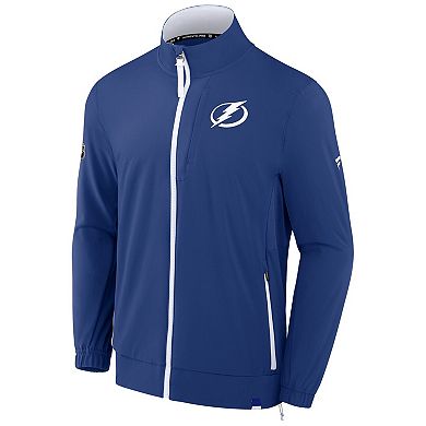 Men's Fanatics Blue Tampa Bay Lightning Authentic Pro Rink Coaches Full-Zip Jacket