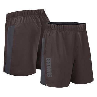 Men's Nike Brown Cleveland Browns Woven Victory Performance Shorts