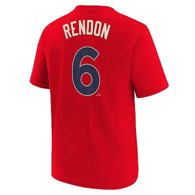 Youth Nike Anthony Rendon Red Los Angeles Angels Fuse City Connect Name & Number T-Shirt