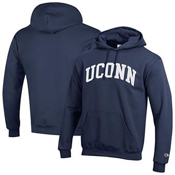 Men's Champion Navy UConn Huskies Basic Arch Fleece Pullover Hoodie