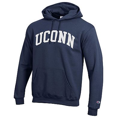 Men's Champion Navy UConn Huskies Basic Arch Fleece Pullover Hoodie