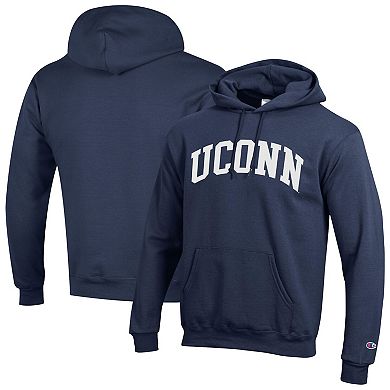 Men's Champion Navy UConn Huskies Basic Arch Fleece Pullover Hoodie