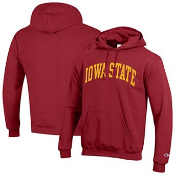 Men's Champion Cardinal Iowa State Cyclones Basic Arch Fleece Pullover Hoodie