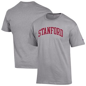 Men's Champion Heather Gray Stanford Cardinal Basic Arch T-Shirt