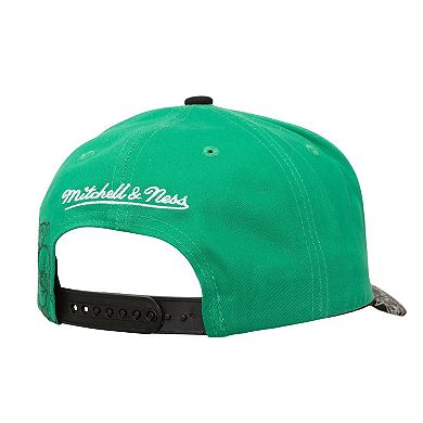 Men's Mitchell & Ness Kelly Green/Black Boston Celtics May Flowers Adjustable Hat