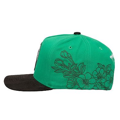 Men's Mitchell & Ness Kelly Green/Black Boston Celtics May Flowers Adjustable Hat