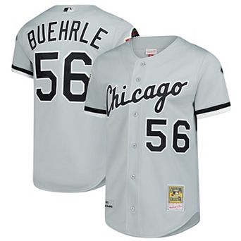 Men's�Mitchell & Ness Mark Buehrle Gray Chicago White Sox 2005 Throwback Authentic Jersey