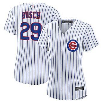 Women's Nike Michael Busch White Chicago Cubs Home Replica Jersey