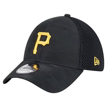 Men's New Era Black Pittsburgh Pirates Subtle Camo 39THIRTY Flex Hat