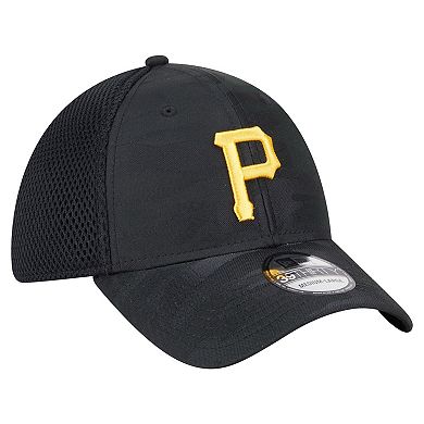 Men's New Era Black Pittsburgh Pirates Subtle Camo 39THIRTY Flex Hat