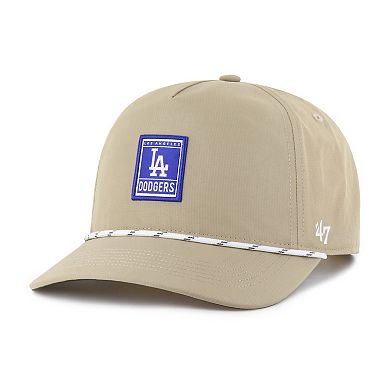 Men's '47 Khaki Los Angeles Dodgers Cozumel Hitch Adjustable Hat