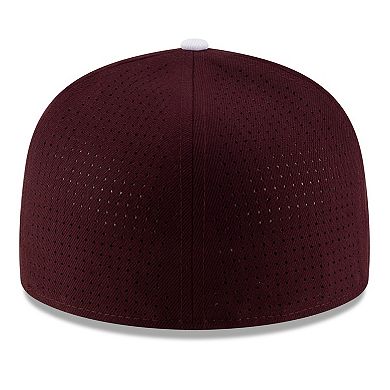 Men's New Era Maroon Texas A&M Aggies On-Field 59FIFTY Fitted Hat