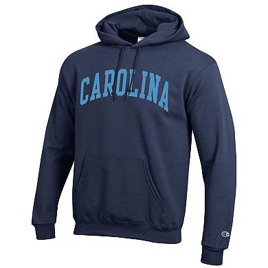 Men's Champion Navy North Carolina Tar Heels Basic Arch Fleece Pullover Hoodie
