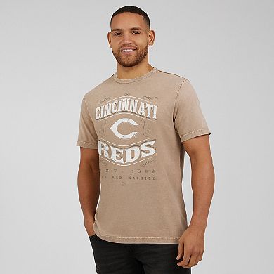 Men's Darius Rucker Collection by Fanatics Tan Cincinnati Reds Sun Faded T-Shirt