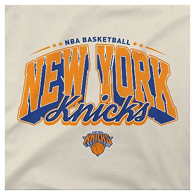 Men's Stadium Essentials Cream New York Knicks Your Way Oversized Urban Pullover Hoodie