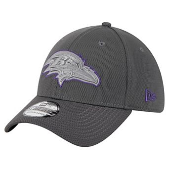 Men's New Era Graphite Baltimore Ravens Main 39THIRTY Flex Hat