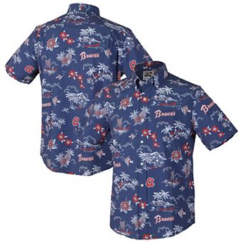 Men's Reyn Spooner Blue Atlanta Braves Kekai Button-Down Shirt