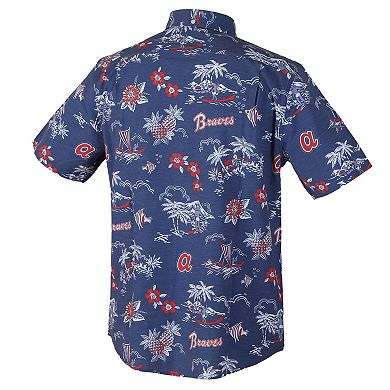 Men's Reyn Spooner Blue Atlanta Braves Kekai Button-Down Shirt