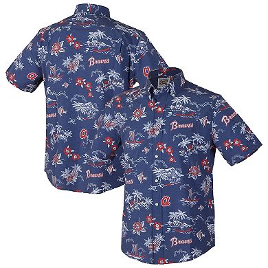 Men's Reyn Spooner Blue Atlanta Braves Kekai Button-Down Shirt