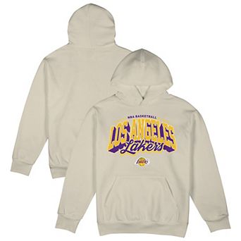 Men's�Stadium Essentials Cream Los Angeles Lakers Your Way Oversized Urban Pullover Hoodie
