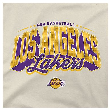 Men's Stadium Essentials Cream Los Angeles Lakers Your Way Oversized Urban Pullover Hoodie