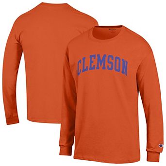 Men's Champion Orange Clemson Tigers Basic Arch Long Sleeve T-Shirt