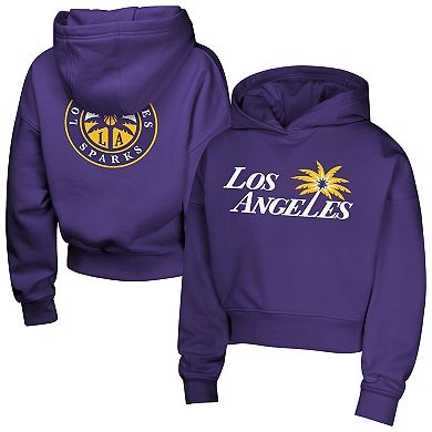 Girls Youth Purple Los Angeles Sparks Closer Pullover Hoodie
