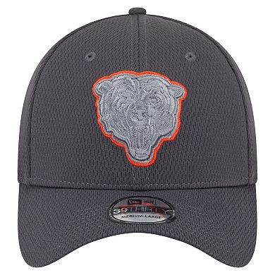 Men's New Era Graphite Chicago Bears Main 39THIRTY Flex Hat