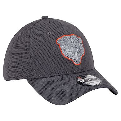 Men's New Era Graphite Chicago Bears Main 39THIRTY Flex Hat