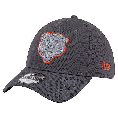 Men's New Era Graphite Chicago Bears Main 39THIRTY Flex Hat
