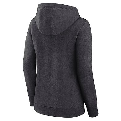 Women's Heather Charcoal Phoenix Suns Triumphant V-Neck Pullover Hoodie