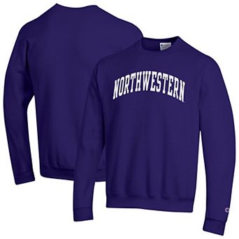 Men's Champion Purple Northwestern Wildcats Basic Arch Fleece Pullover Sweatshirt