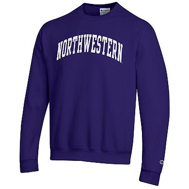 Men's Champion Purple Northwestern Wildcats Basic Arch Fleece Pullover Sweatshirt