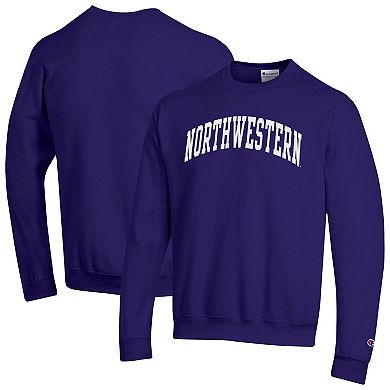 Men's Champion Purple Northwestern Wildcats Basic Arch Fleece Pullover Sweatshirt
