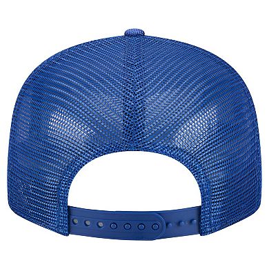 Men's New Era Royal New York Mets Split Panel 9FIFTY Trucker Snapback