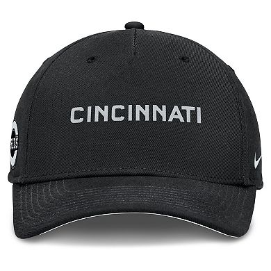 Men's Nike Black Cincinnati Reds Rise Performance Adjustable Hat