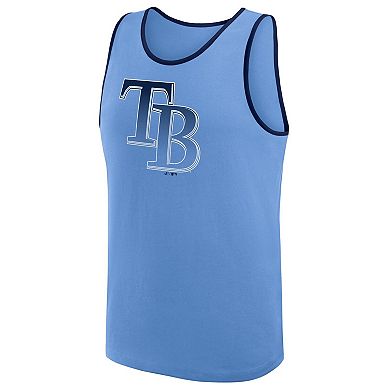 Men's Logo Athletic Light Blue Tampa Bay Rays Unmatched Success Tank Top