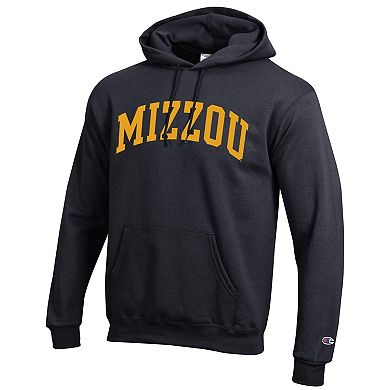 Men's Champion Black Missouri Tigers Basic Arch Fleece Pullover Hoodie