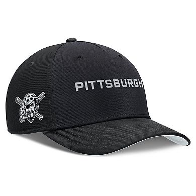 Men's Nike Black Pittsburgh Pirates Rise Performance Adjustable Hat
