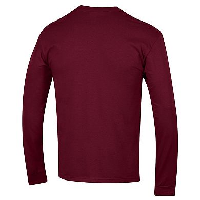 Men's Champion Maroon Arizona State Sun Devils Basic Arch Long Sleeve T-Shirt